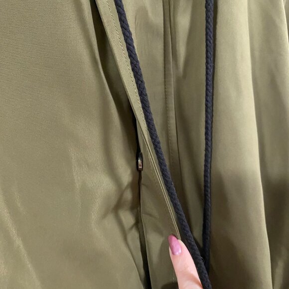 Dylan Tara Hooded Zip Up Green Jacket w/Faux Fur Detachable Hood Size M NWT - Picture 4 of 12